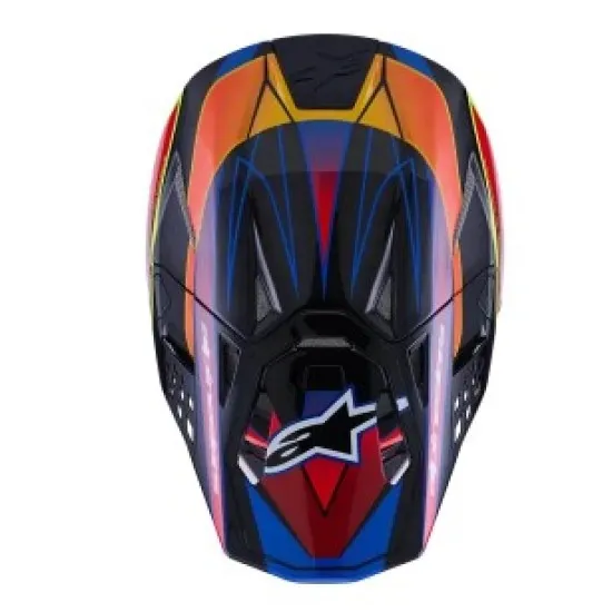 Мотокрос каска Alpinestars SM10 ERA Blue/Red/YL – лека каска с MIPS система и ECE 22.06 сертификат