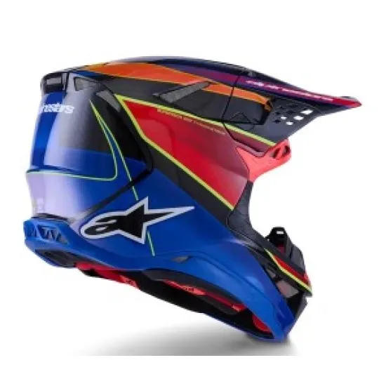 Мотокрос каска Alpinestars SM10 ERA Blue/Red/YL – лека каска с MIPS система и ECE 22.06 сертификат