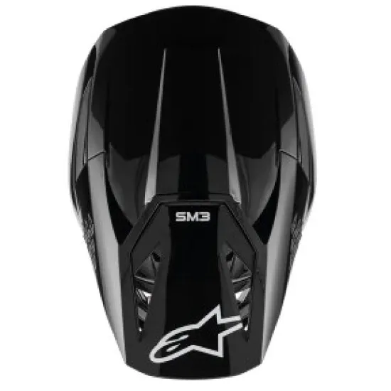 Мотокрос каска Alpinestars SM3 Black-Gloss – лека каска с патентована защита и вентилация