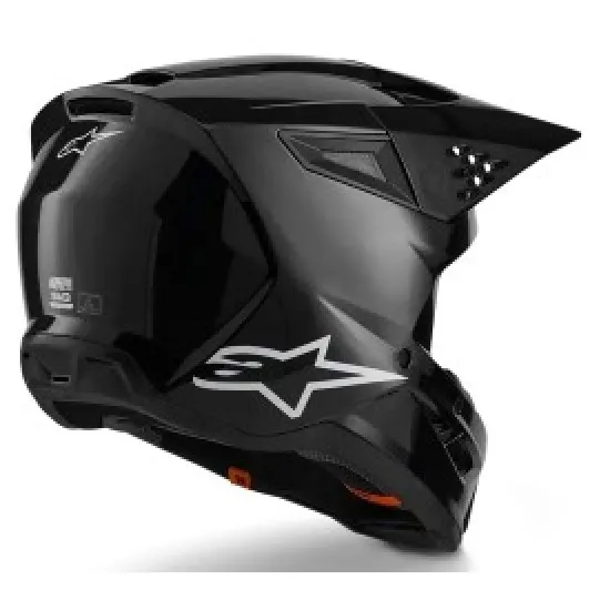 Мотокрос каска Alpinestars SM3 Black-Gloss – лека каска с патентована защита и вентилация