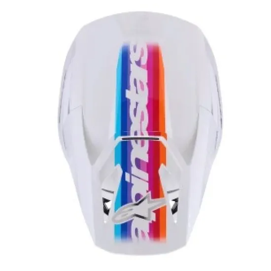 Мотокрос каска Alpinestars SM3 Force White-Gloss – лека каска с патентована защита и 17 отвора за вентилация