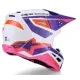 Мотокрос каска Alpinestars SM3 Heat White/Purple/Pink – лека и защитна каска с 17 отвора за вентилация