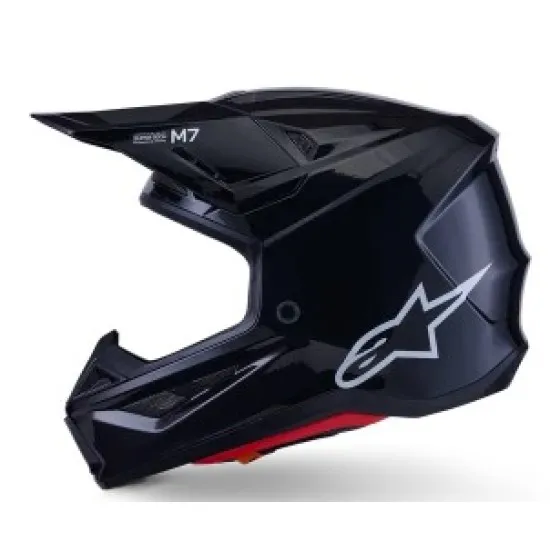 Мотокрос каска Alpinestars SM7 Black Gloss