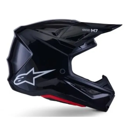 Мотокрос каска Alpinestars SM7 Black Gloss