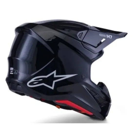 Мотокрос каска Alpinestars SM7 Black Gloss