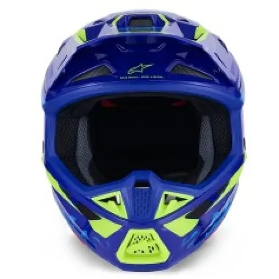 Мотокрос каска Alpinestars SM7 Deed Blue/Yellow