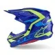 Мотокрос каска Alpinestars SM7 Deed Blue/Yellow