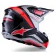 Мотокрос каска Alpinestars SM7 RISE BLK/RD/SILV – офроуд каска с Plasma технология