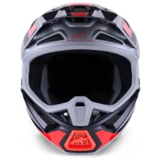 Мотокрос каска Alpinestars SM7 RISE BLK/RD/SILV – офроуд каска с Plasma технология