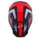Мотокрос каска Alpinestars SM7 RISE BLK/RD/SILV – офроуд каска с Plasma технология