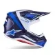 Мотокрос каска ALPINESTARS SM7 RISE BLUE/WHITE