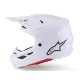 Мотокрос каска Alpinestars SM7 White Gloss