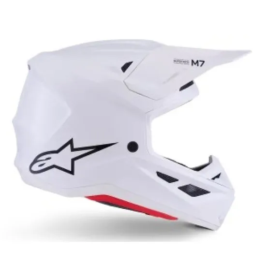 Мотокрос каска Alpinestars SM7 White Gloss