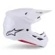 Мотокрос каска Alpinestars SM7 White Gloss
