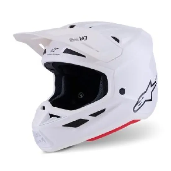 Мотокрос каска Alpinestars SM7 White Gloss