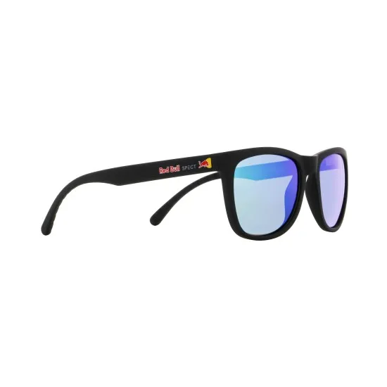 Слънчеви очила Red Bull Spect ECOS 002P с черна рамка и сиви лещи с лилаво огледално покритие