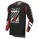 Мотокрос джърси THOR LAUNCHMODE FUTURA BLACK/RED – еластично, вентилирано и влагоотвеждащо