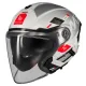 Скутер каска MT COSMO SV SILENCE A2 GREY GLOSS – каска със слънчев визьор