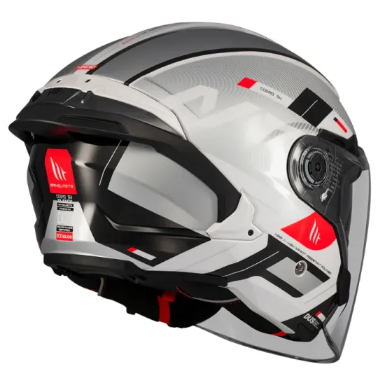 Скутер каска MT COSMO SV SILENCE A2 GREY GLOSS – каска със слънчев визьор