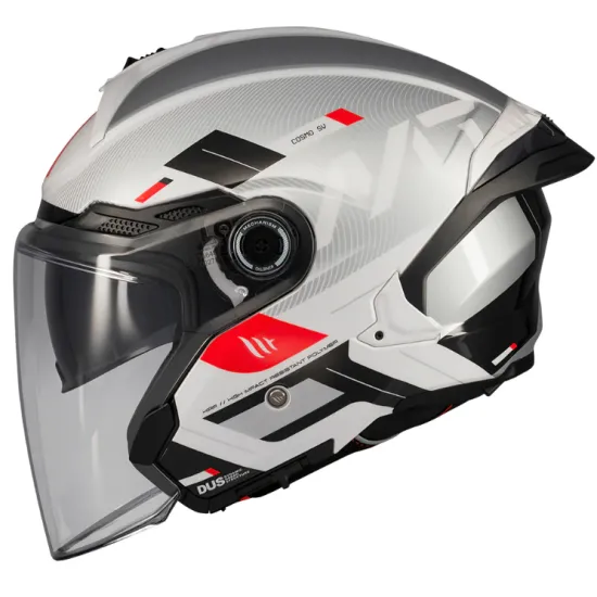 Скутер каска MT COSMO SV SILENCE A2 GREY GLOSS – каска със слънчев визьор