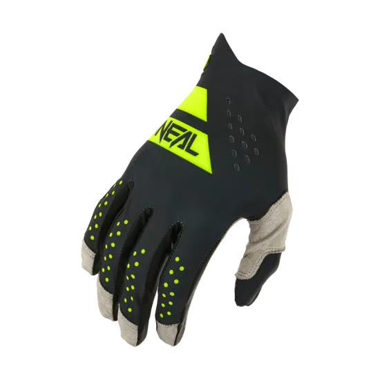 Мотокрос ръкавици O'NEAL PIN IT SLIP ON BLACK/NEON YELLOW