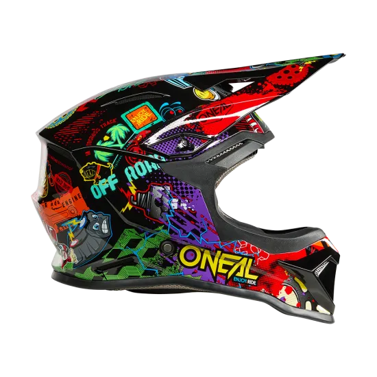 Детска мотокрос каска O'NEAL 1SERIES VIBRANT MULTI – лека каска с ABS черупка и ECE 22.06 сертификат
