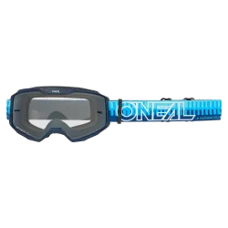 Мотокрос очила O'NEAL B-10 STRIPED BLUE/BLUE - CLEAR 