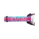 Мотокрос очила O'NEAL B-10 STRIPED PINK/PURPLE – CLEAR с прозрачна леща и UV защита