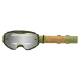 Мотокрос очила O'NEAL B-10 STRIPED GREEN/ORANGE – SILVER MIRROR с огледална леща и UV защита