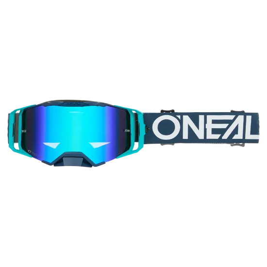 Мотокрос очила O'NEAL B-33 HEXA BLUE – RADIUM BLUE с удароустойчива леща и антифог покритие