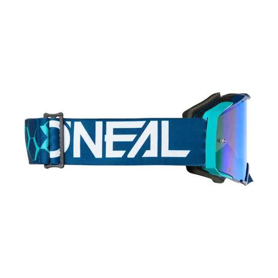 Мотокрос очила O'NEAL B-33 HEXA BLUE – RADIUM BLUE с удароустойчива леща и антифог покритие