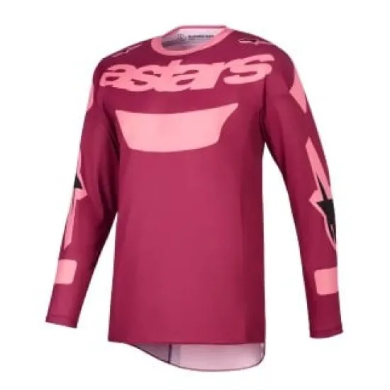 Мотокрос джърси Alpinestars RACER RIWAY RED/CORAL – леко и ергономично MX облекло