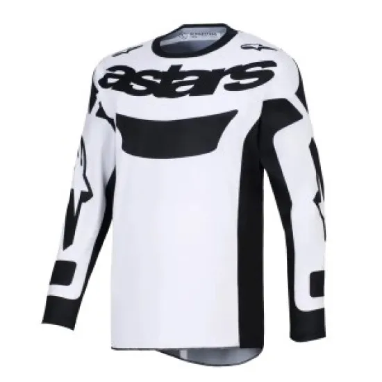 Мотокрос джърси Alpinestars RACER RIWAY WH/BLACK – ергономично и леко MX облекло