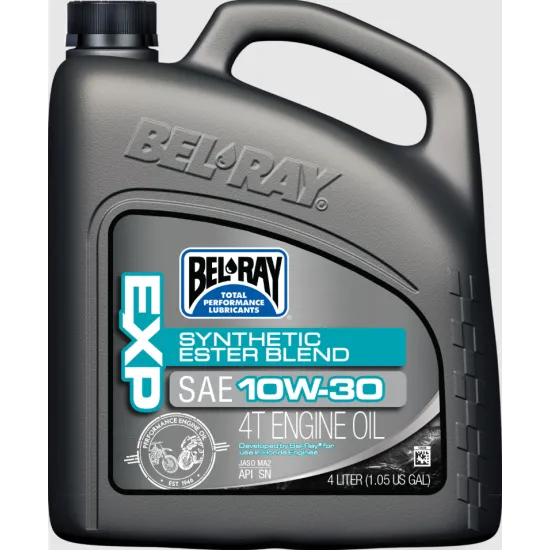 Масло BEL-RAY EXP Synthetic Ester Blend 4T 10W-30 4L за мотоциклети