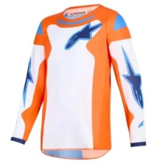 Детско мотокрос джърси Alpinestars Fluid Grid оранжево/синьо