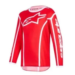 Детско мотокрос джърси Alpinestars FLUID APEX RED/WHITE