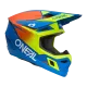 O'NEAL 3SERIES SOLID BLUE/NEON мотокрос каска