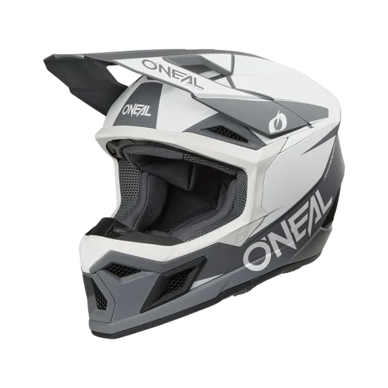 O'NEAL 3SERIES SOLID WHITE/BLACK мотокрос каска