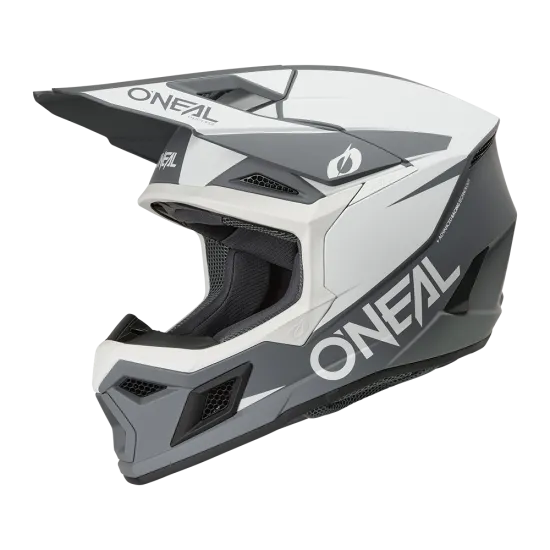 O'NEAL 3SERIES SOLID WHITE/BLACK мотокрос каска