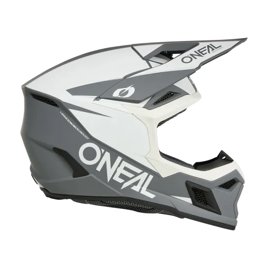 O'NEAL 3SERIES SOLID WHITE/BLACK мотокрос каска