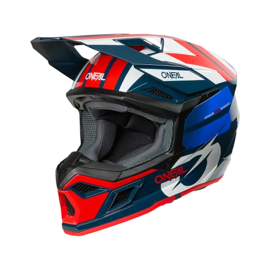 O'NEAL 3SERIES RIDE BLUE/WHITE/RED мотокрос каска