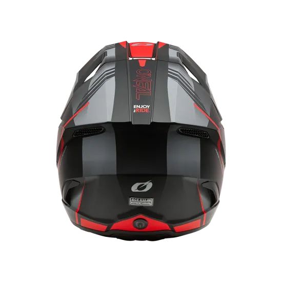 O'NEAL 3SERIES HAZE BLACK/GRAY/RED мотокрос каска