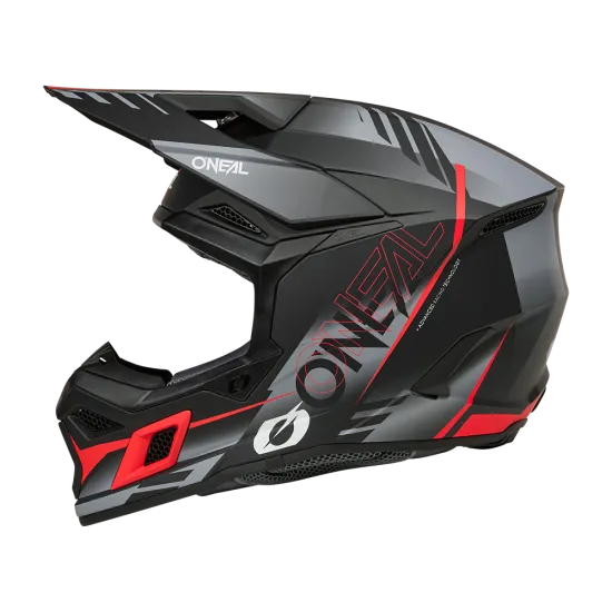 O'NEAL 3SERIES HAZE BLACK/GRAY/RED мотокрос каска