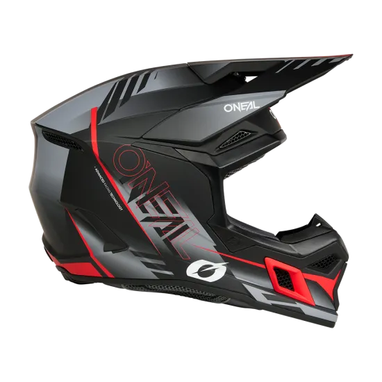 O'NEAL 3SERIES HAZE BLACK/GRAY/RED мотокрос каска