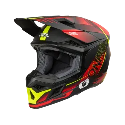 Мотокрос каска O'NEAL 3SERIES HAZE BLACK/RED/NEON YELLOW