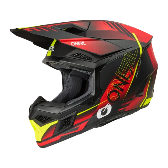 O'NEAL 3SERIES HAZE BLACK/RED/NEON YELLOW мотокрос каска