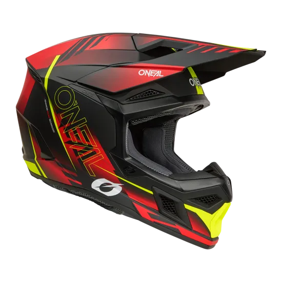 O'NEAL 3SERIES HAZE BLACK/RED/NEON YELLOW мотокрос каска