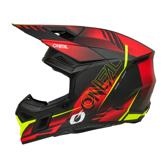 O'NEAL 3SERIES HAZE BLACK/RED/NEON YELLOW мотокрос каска