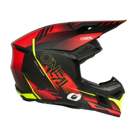 O'NEAL 3SERIES HAZE BLACK/RED/NEON YELLOW мотокрос каска