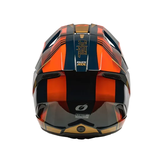 O'NEAL 3SERIES HAZE BLUE/ORANGE/GOLD мотокрос каска